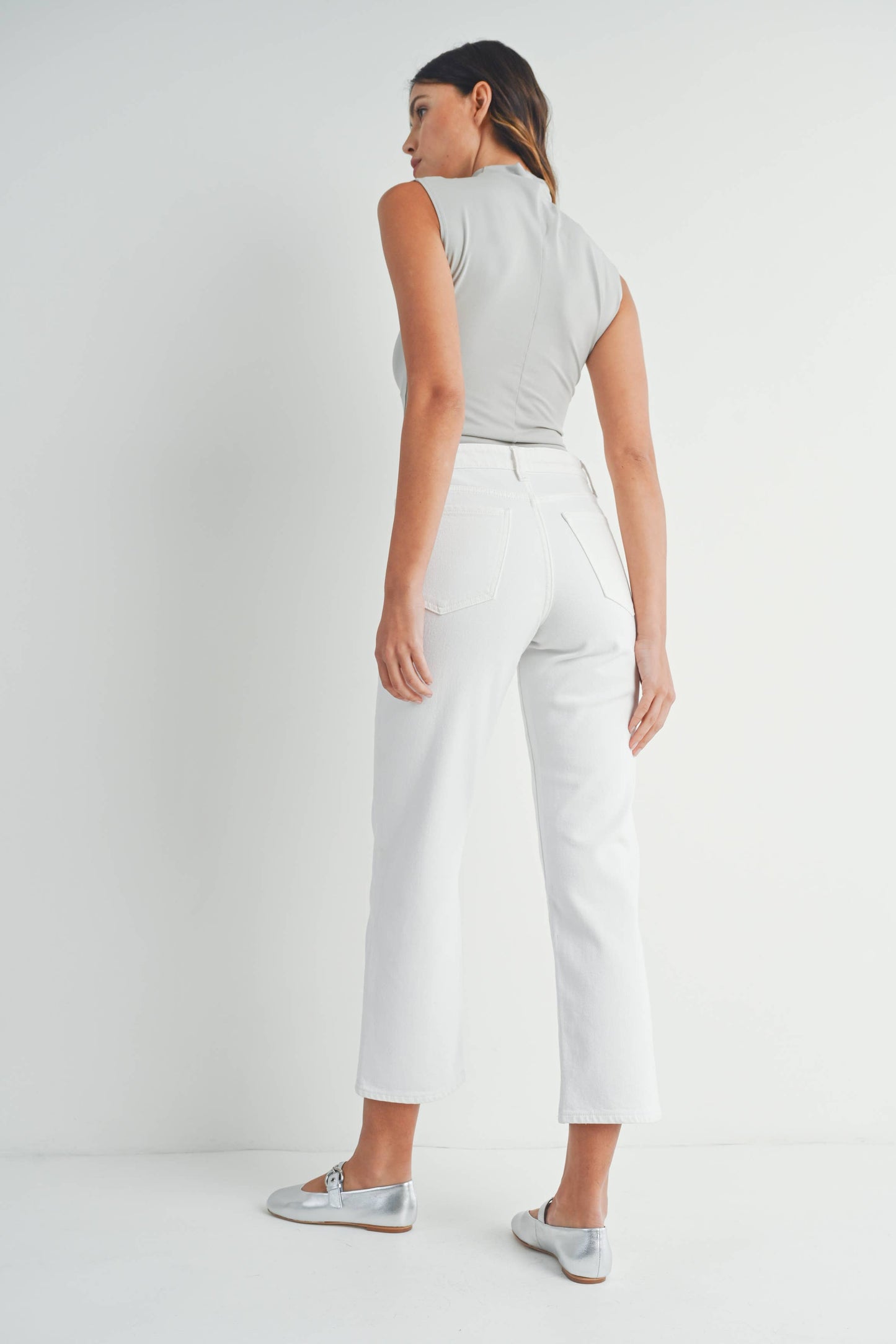 JBD Vintage Straight White Denim