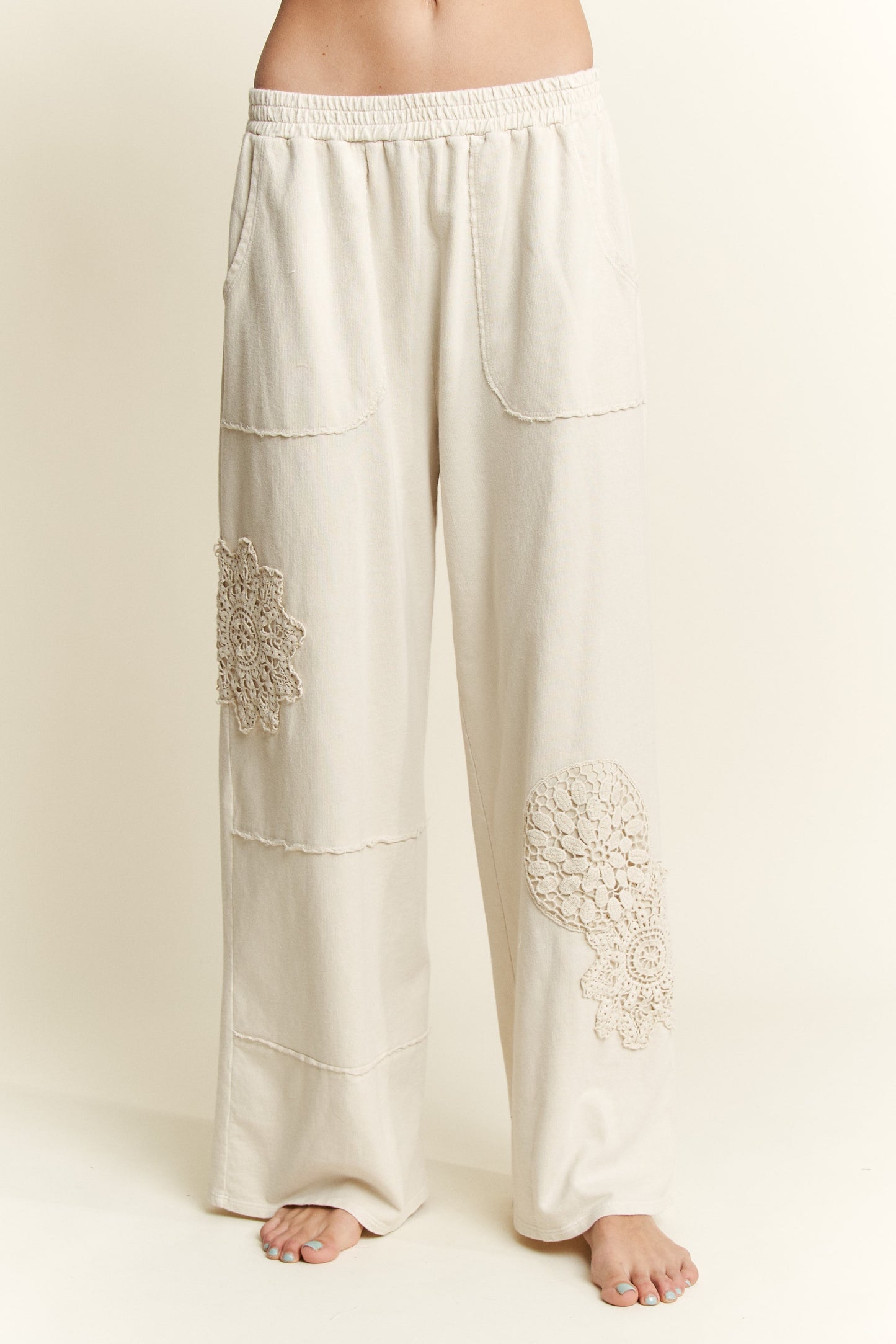 Boho Lace Detail Pant (Top Sold Separately