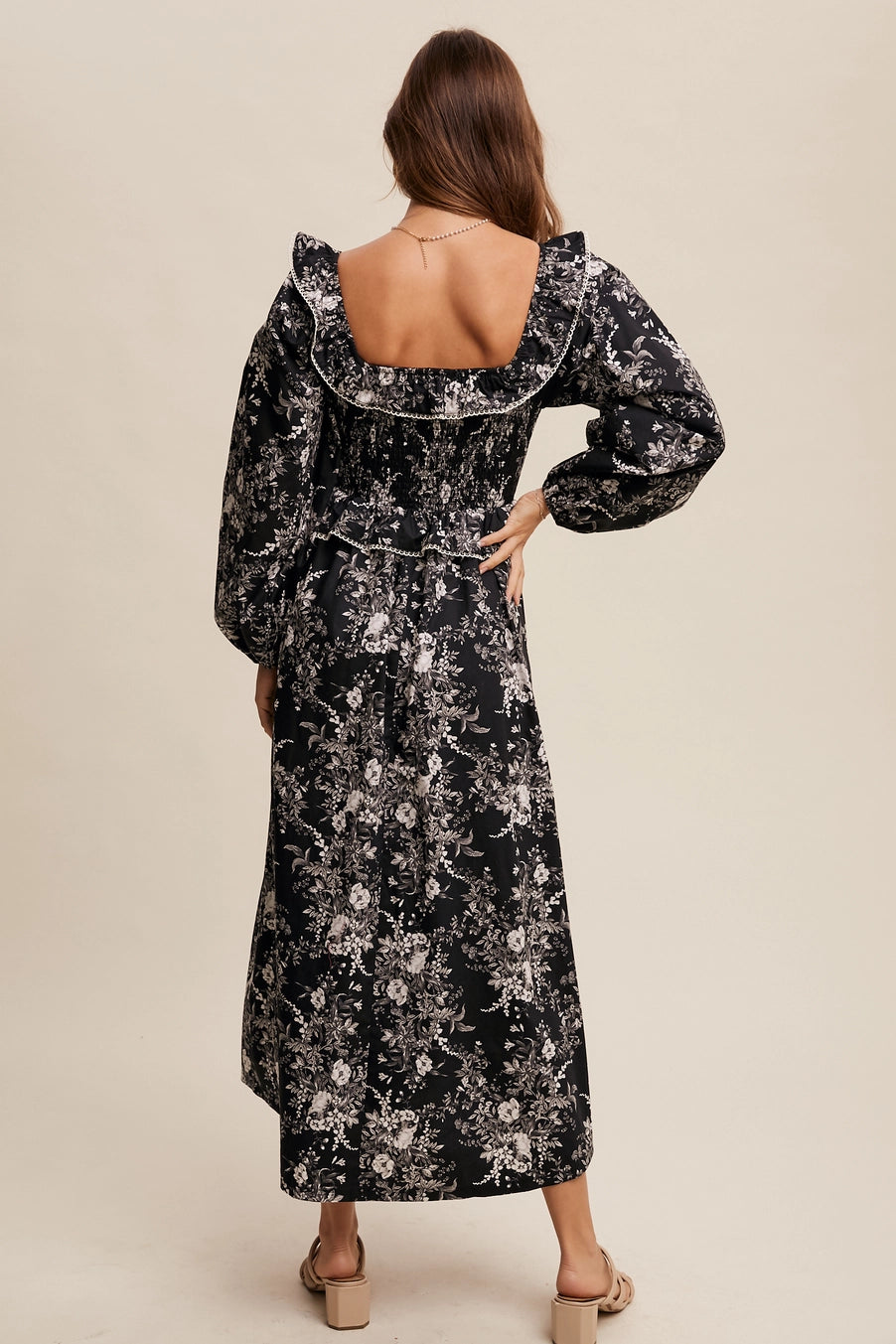 Floral Corset Maxi Dress