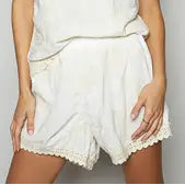 Pol Embroidered Pull-On Shorts