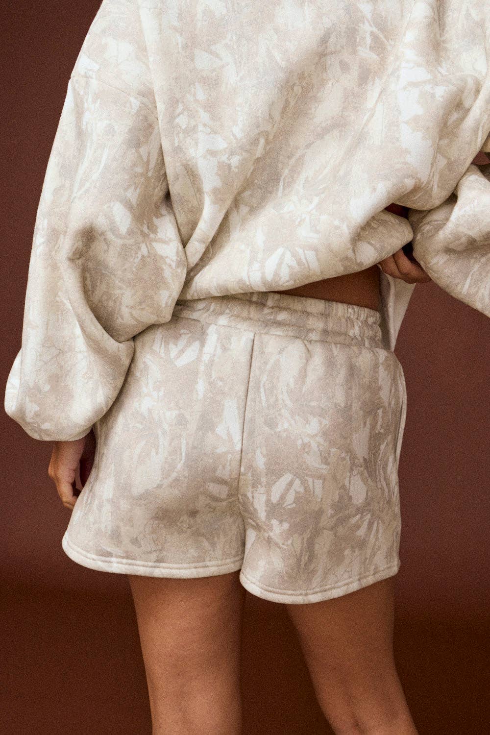 Camo Girl Sweatshirt and Shorts Set