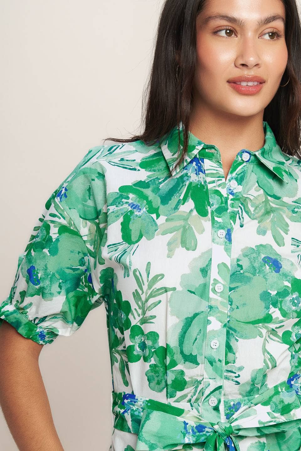 Spring Floral Midi Dress