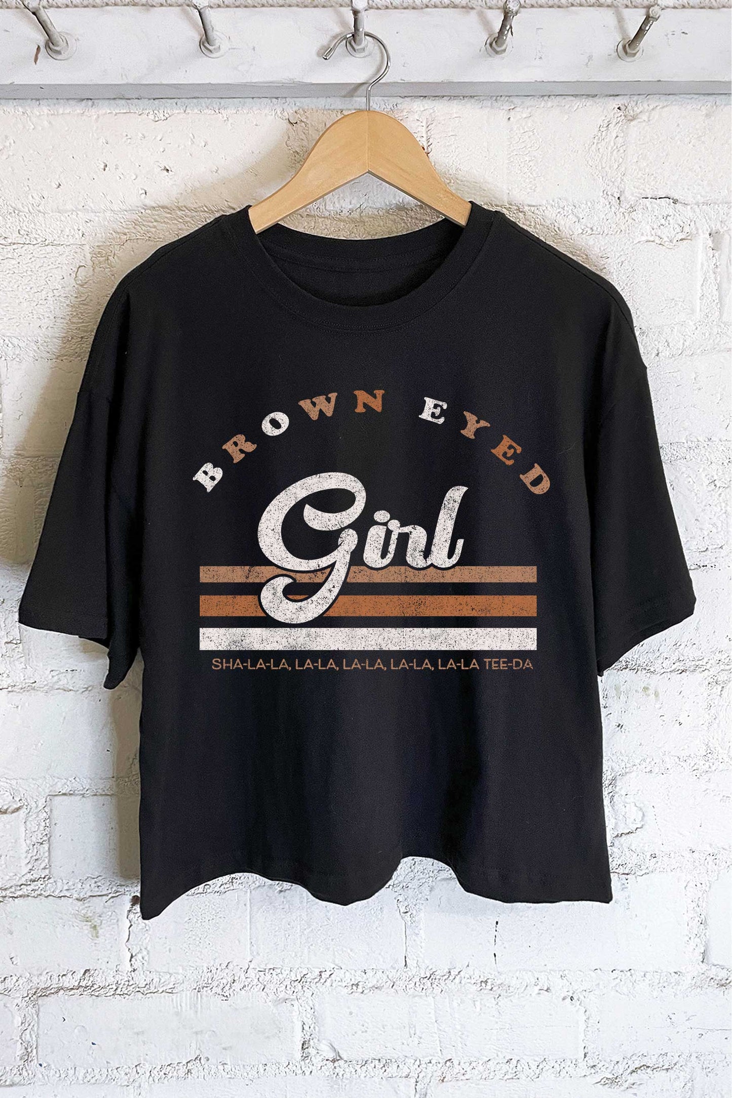 BROWN EYED GIRL LONG CROP TOP