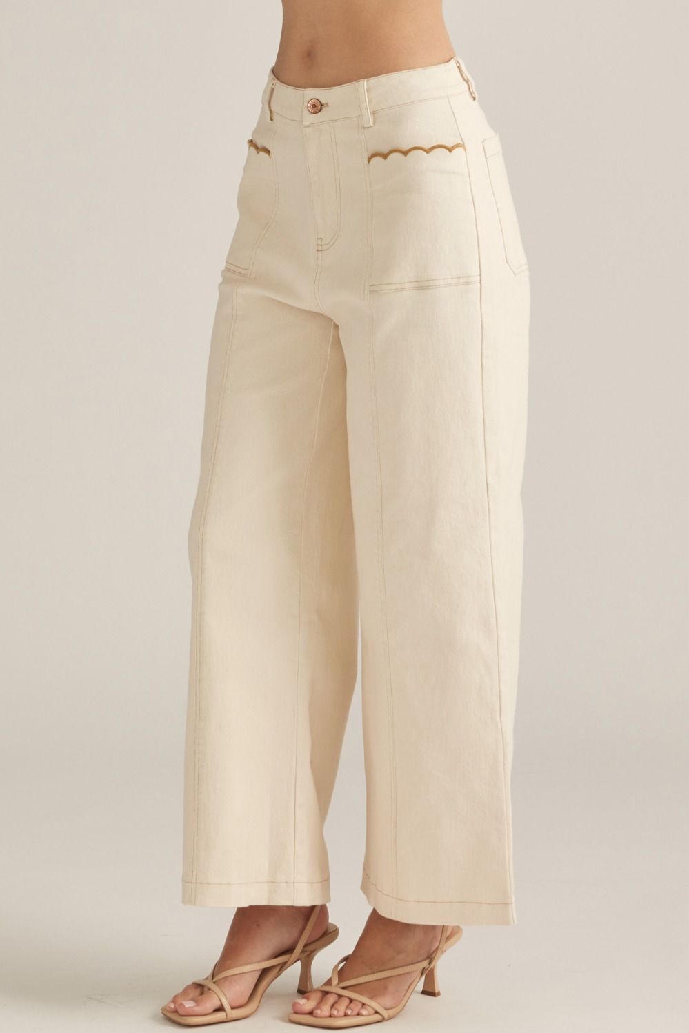 The Skylar Pant in Ecru