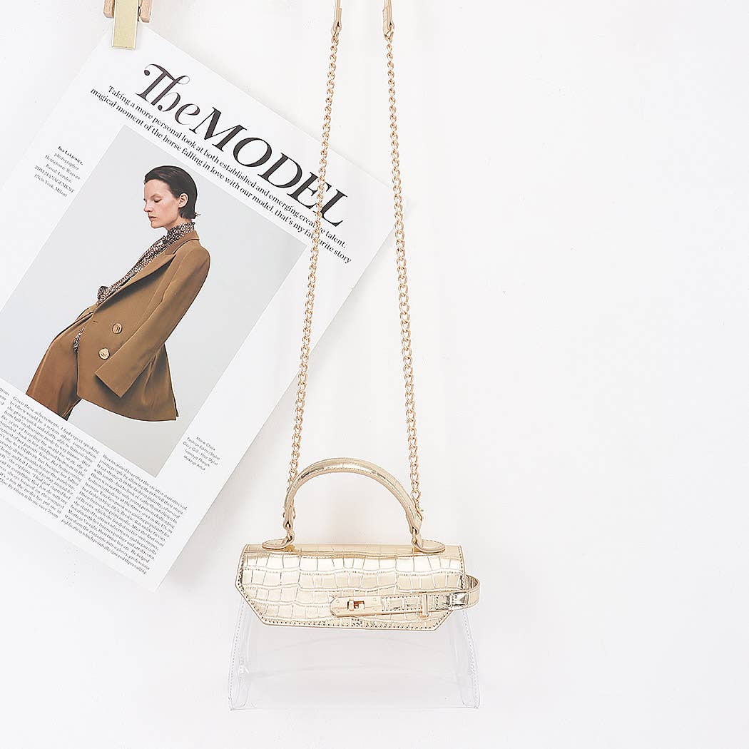 Transparent Top Handle Bag