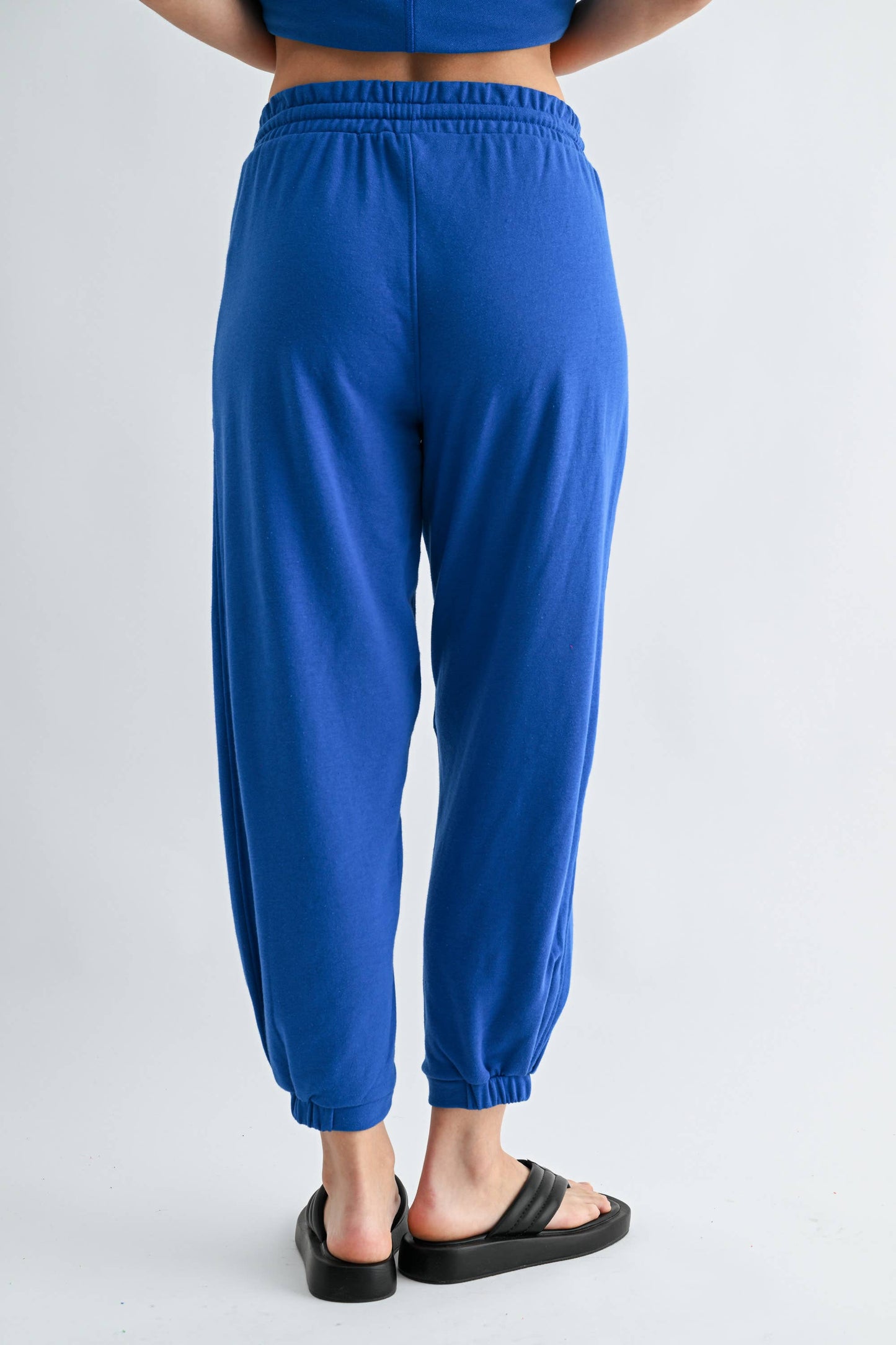 French Terry Lounge Joggers in Royal Blue