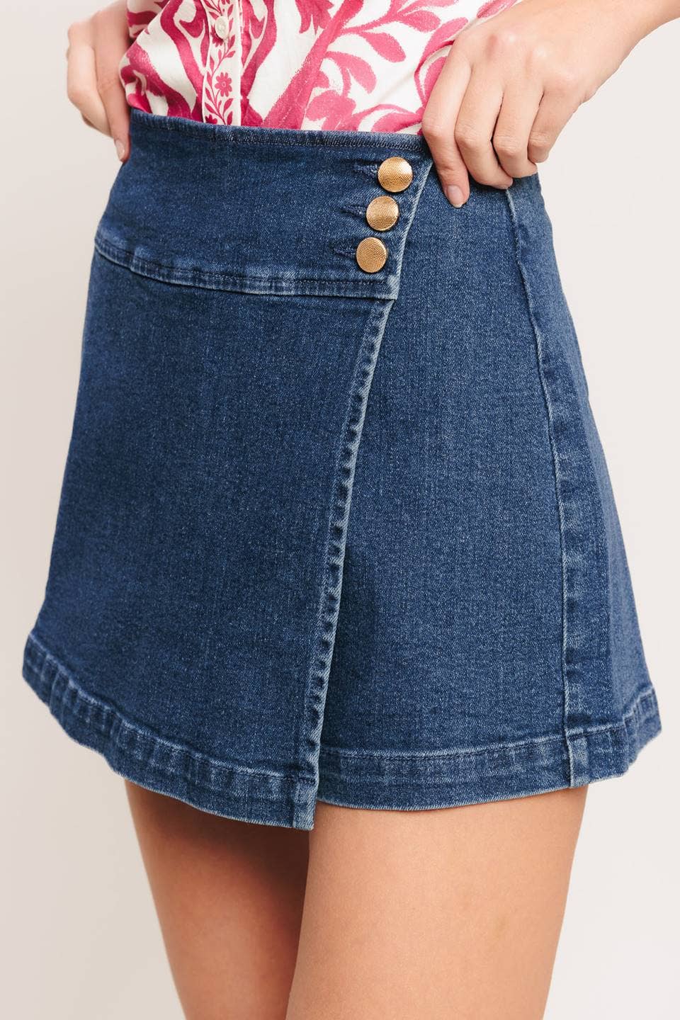 Basic Denim Skort
