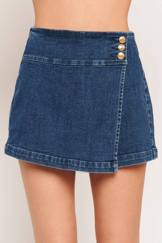 Basic Denim Skort