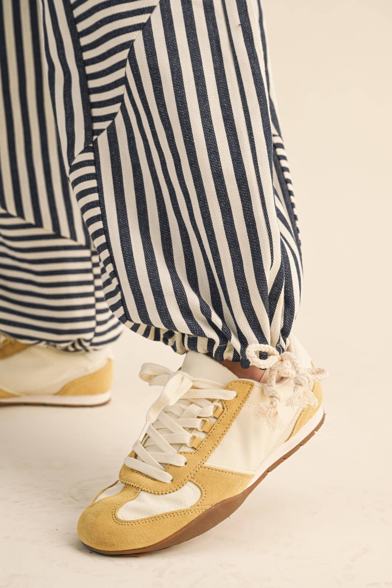 Navy Striped Jogger/Pant