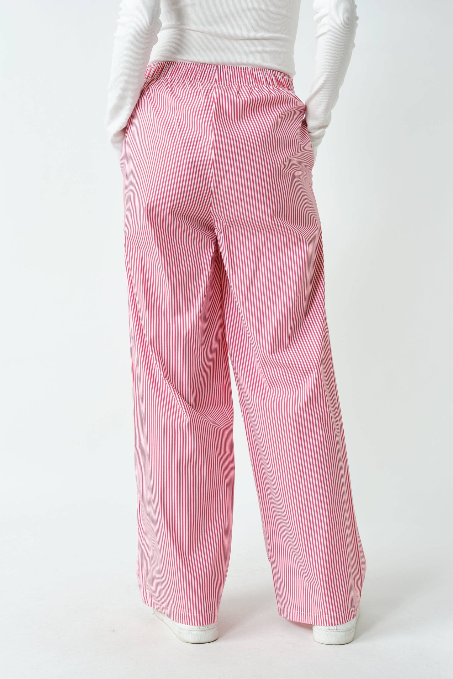 Easy Breezy Stripe Pants in Red