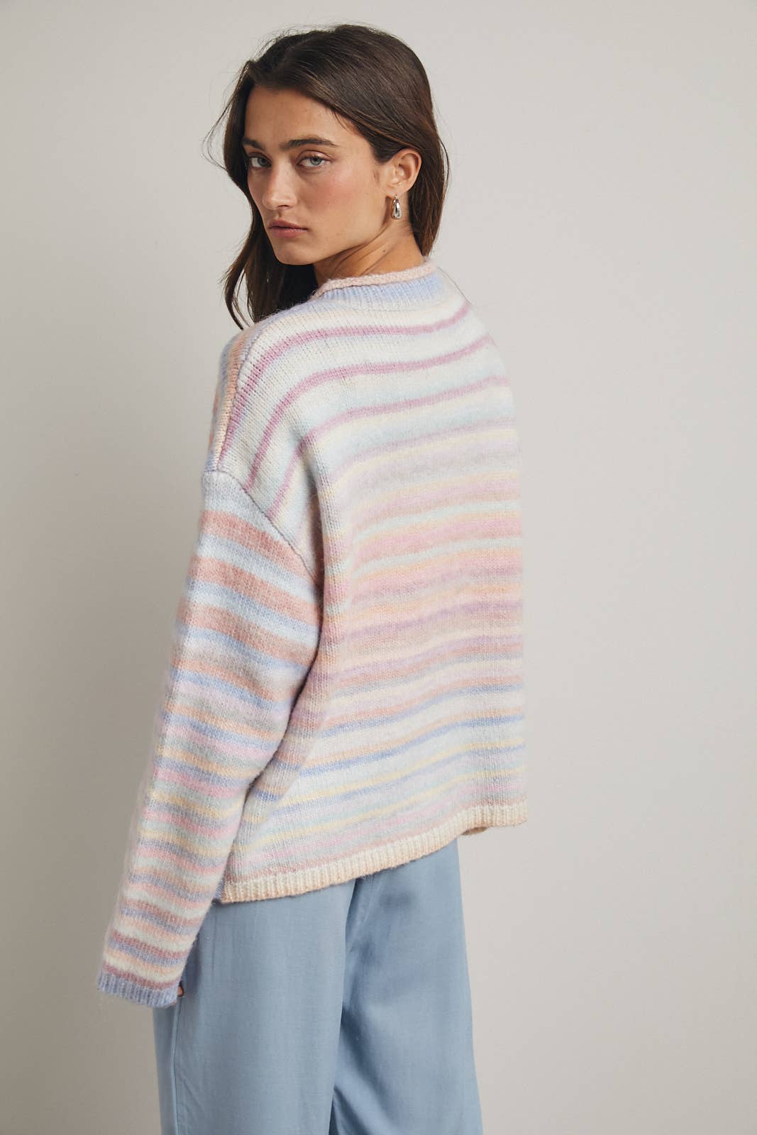 Pastel Striped Caridigan