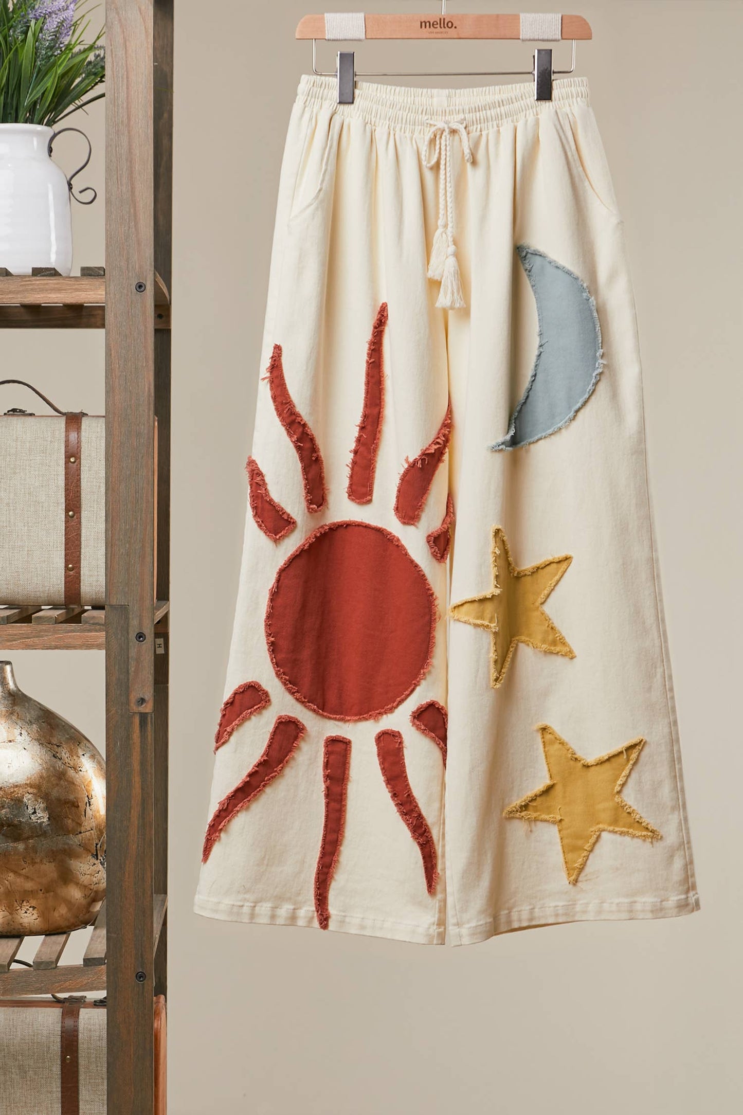 Sun Moon and Star Wide Leg Pants
