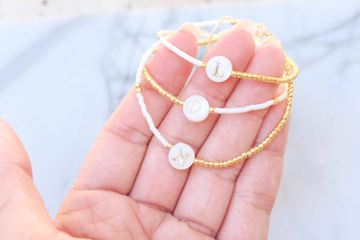Gold Initial Bracelet