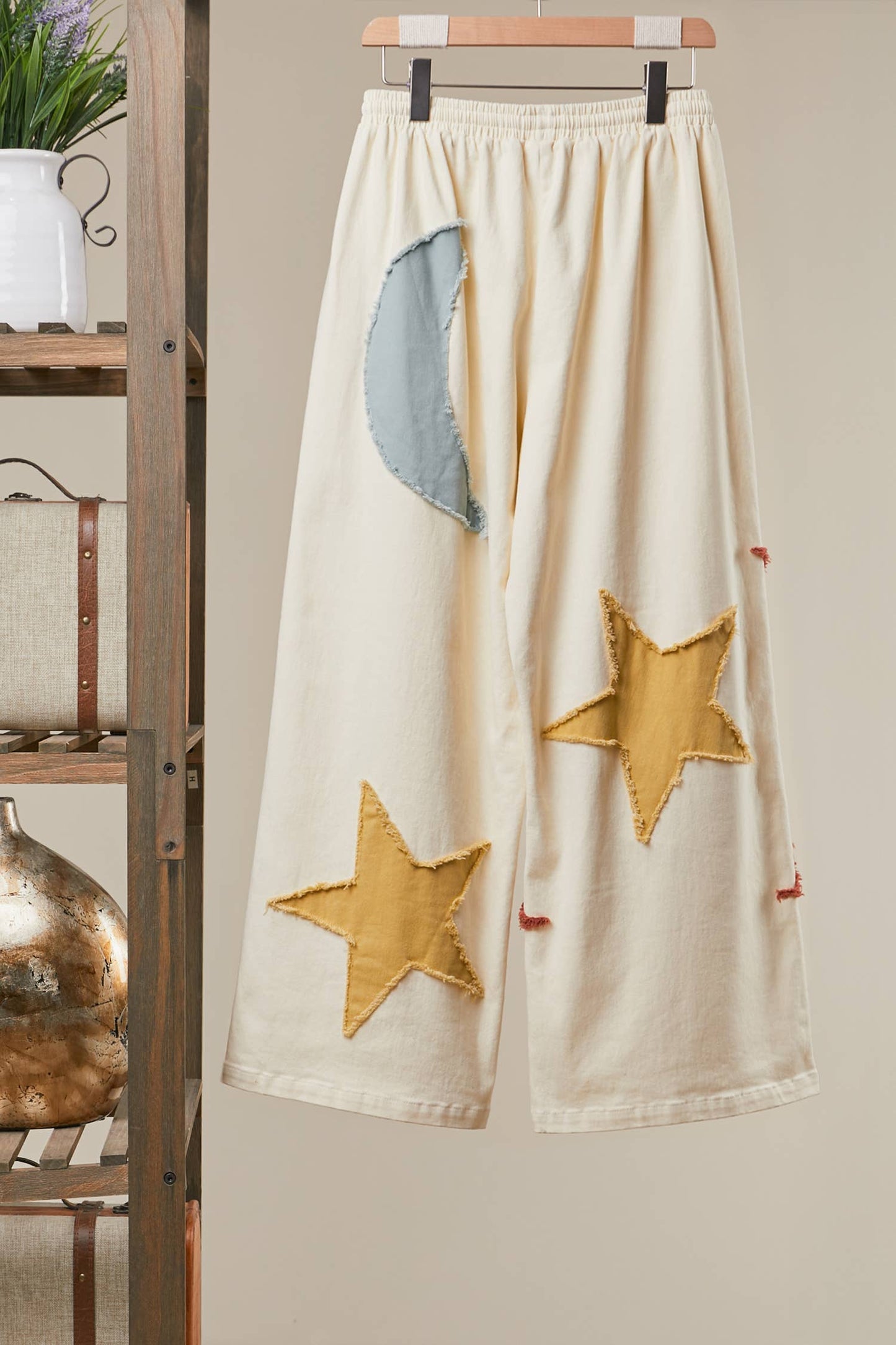 Sun Moon and Star Wide Leg Pants