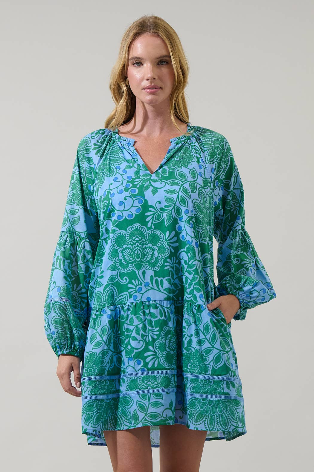 Floral Shift Mini Dress