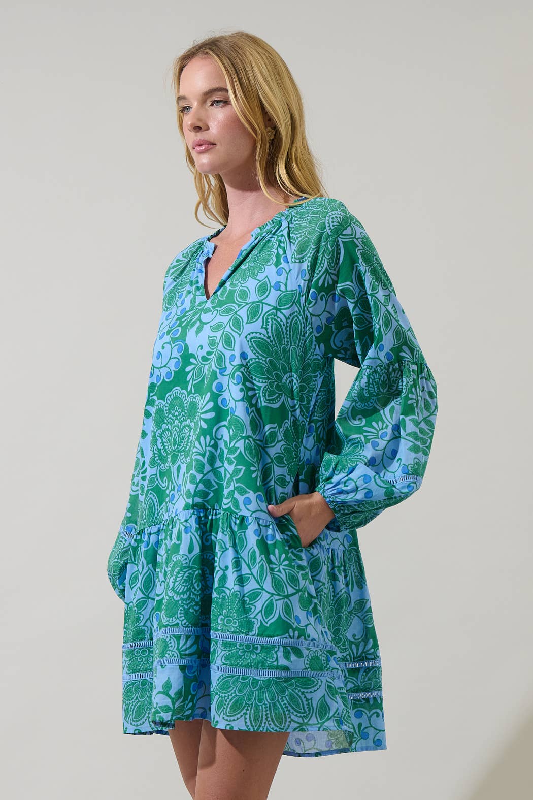 Floral Shift Mini Dress