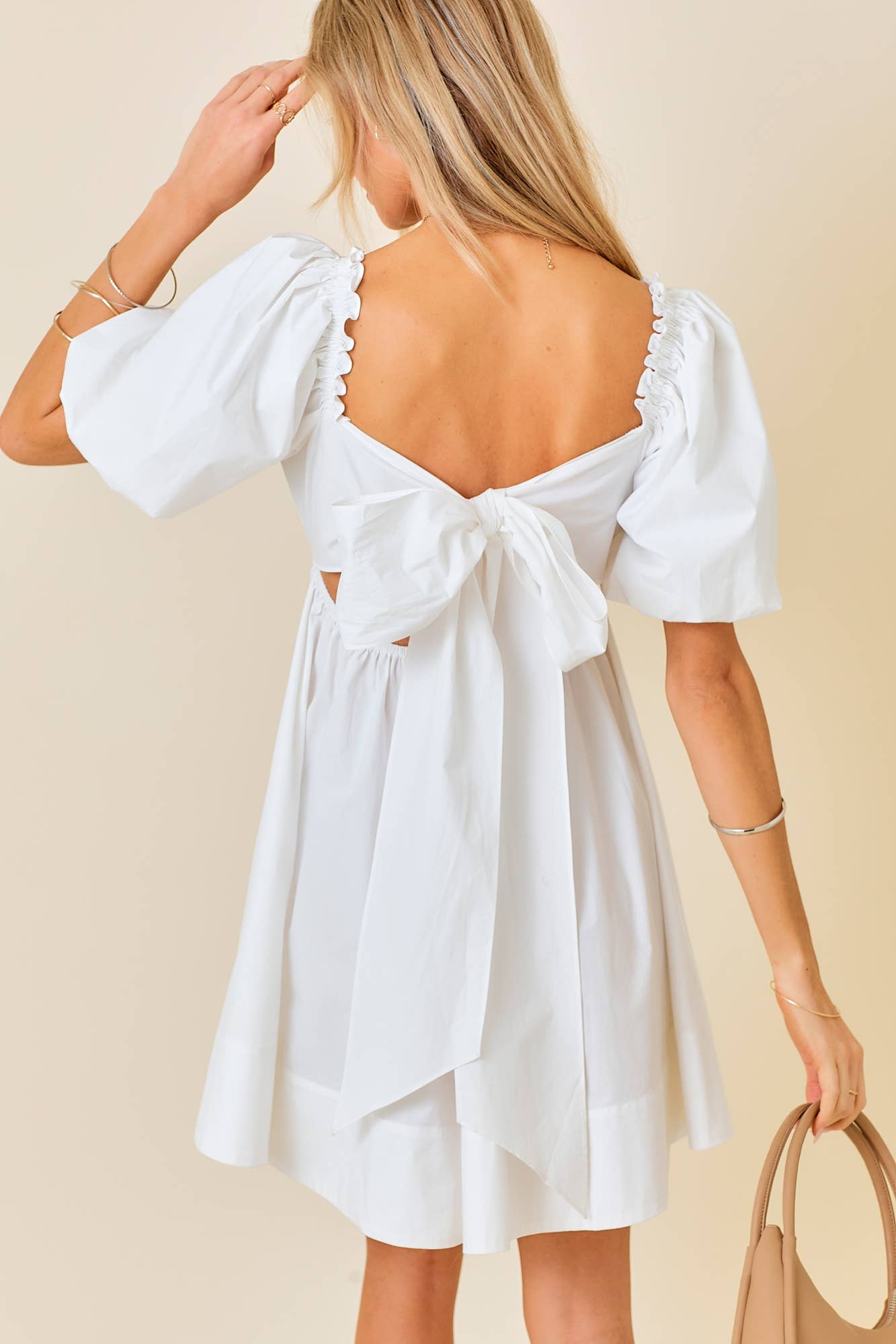 Ruffle Square Neck A-line Cotton Midi Dresses