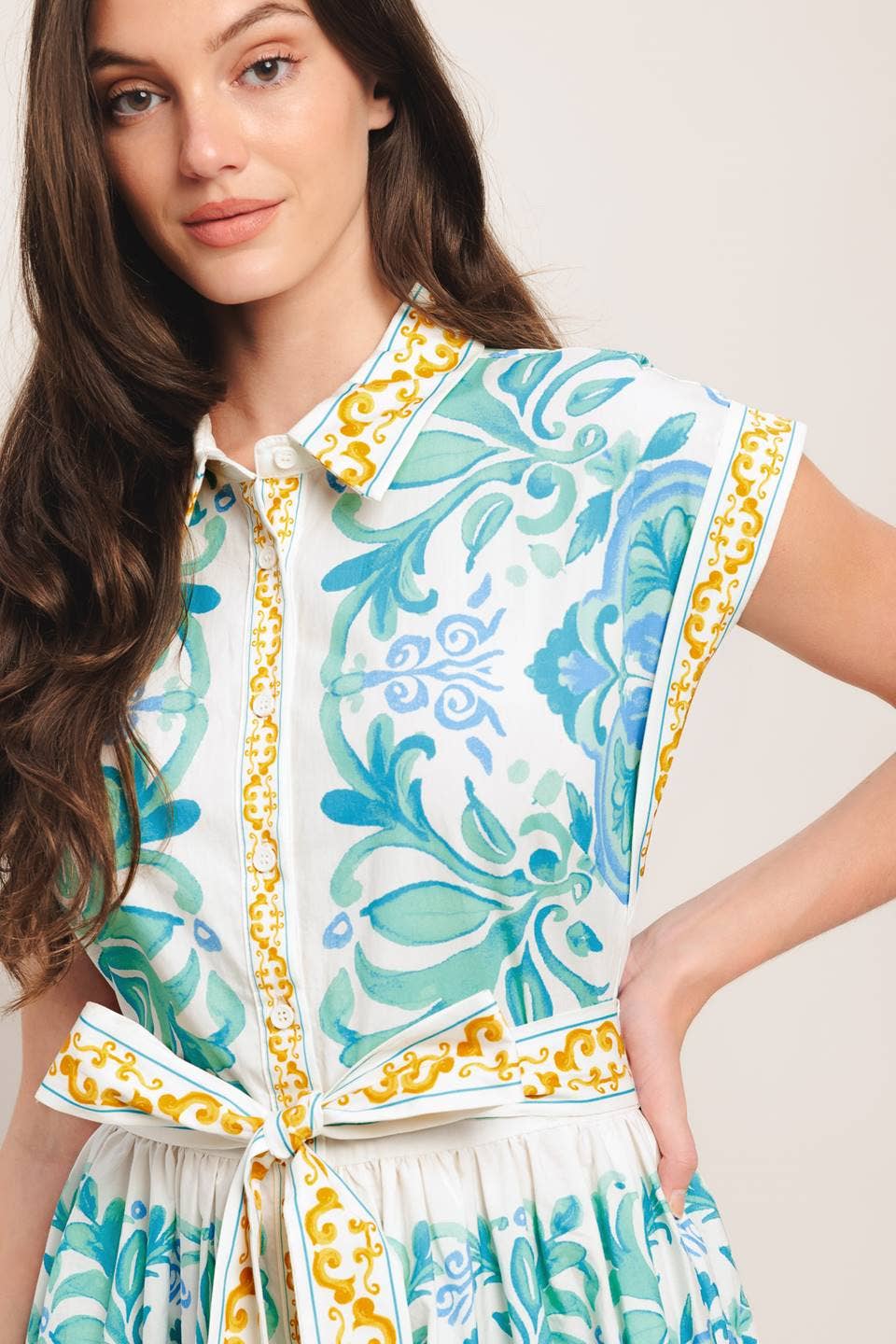 Summer Stroll Printed Midi Dress