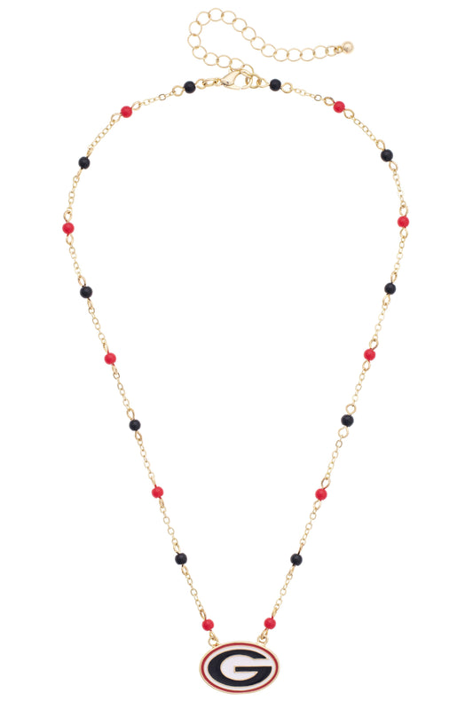 Georgia Bulldogs Logo Layering Necklace
