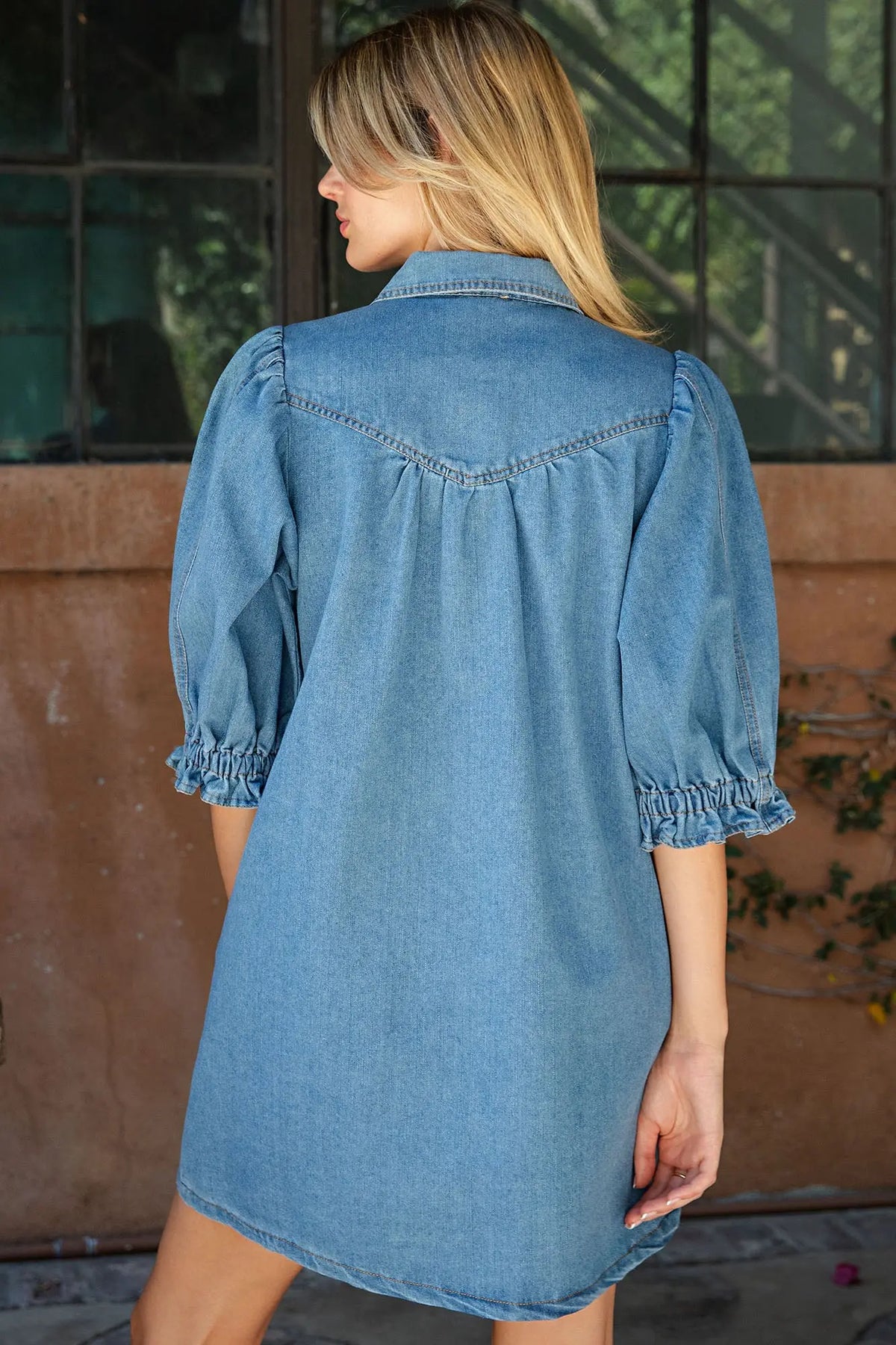 The Dolly Denim Mini Dress