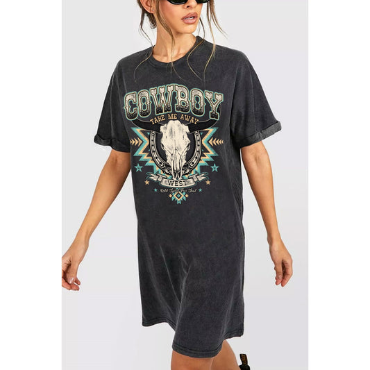 Cowboy Take Me Away T-Shirt Dress