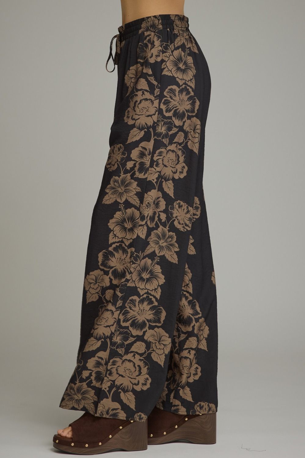 Floral Wide Leg Pants