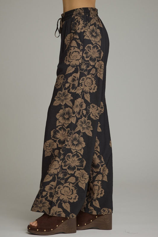 Floral Wide Leg Pants