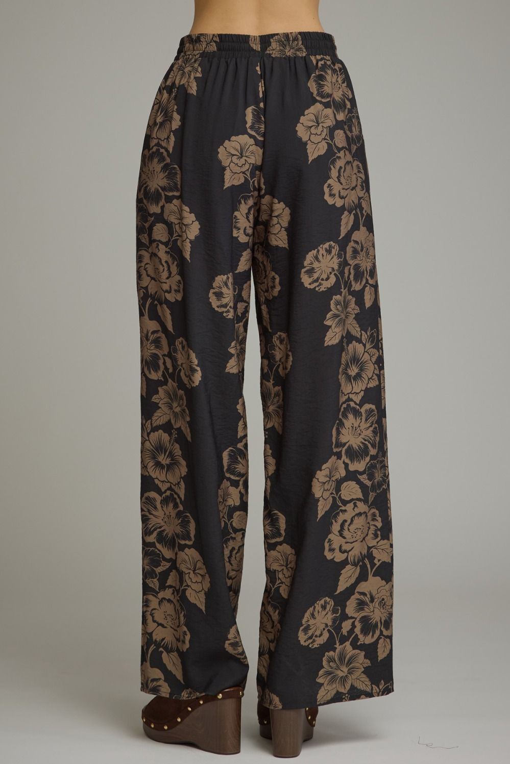 Floral Wide Leg Pants