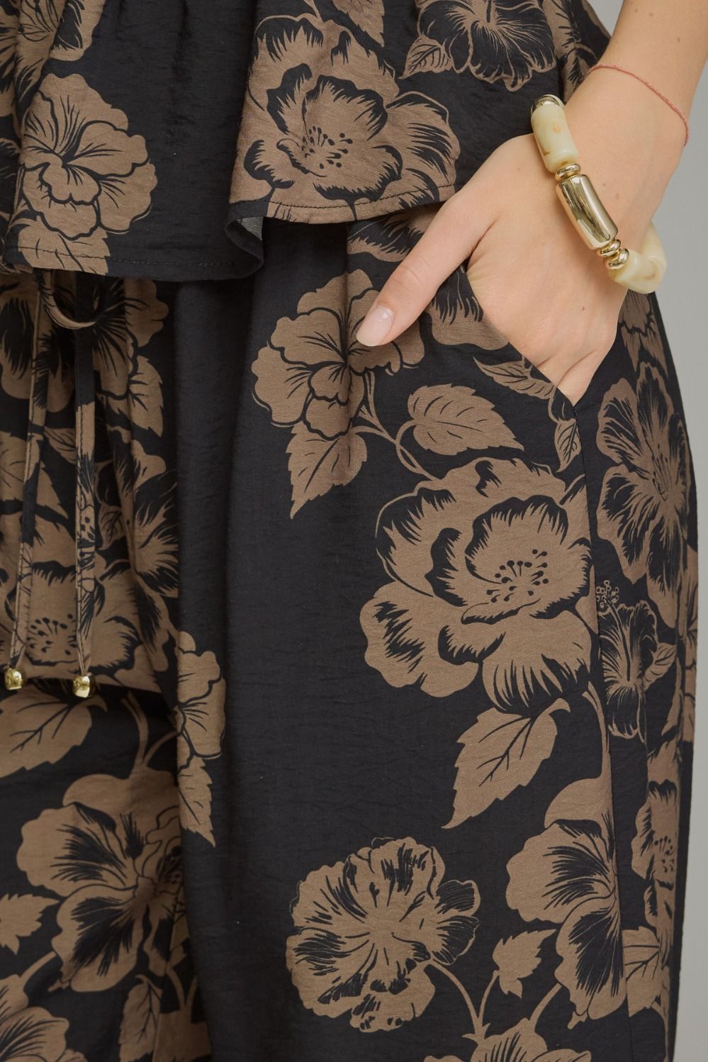 Floral Wide Leg Pants