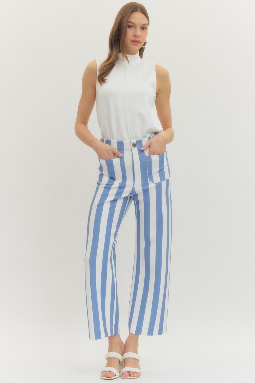 Blue Stripe Bottoms