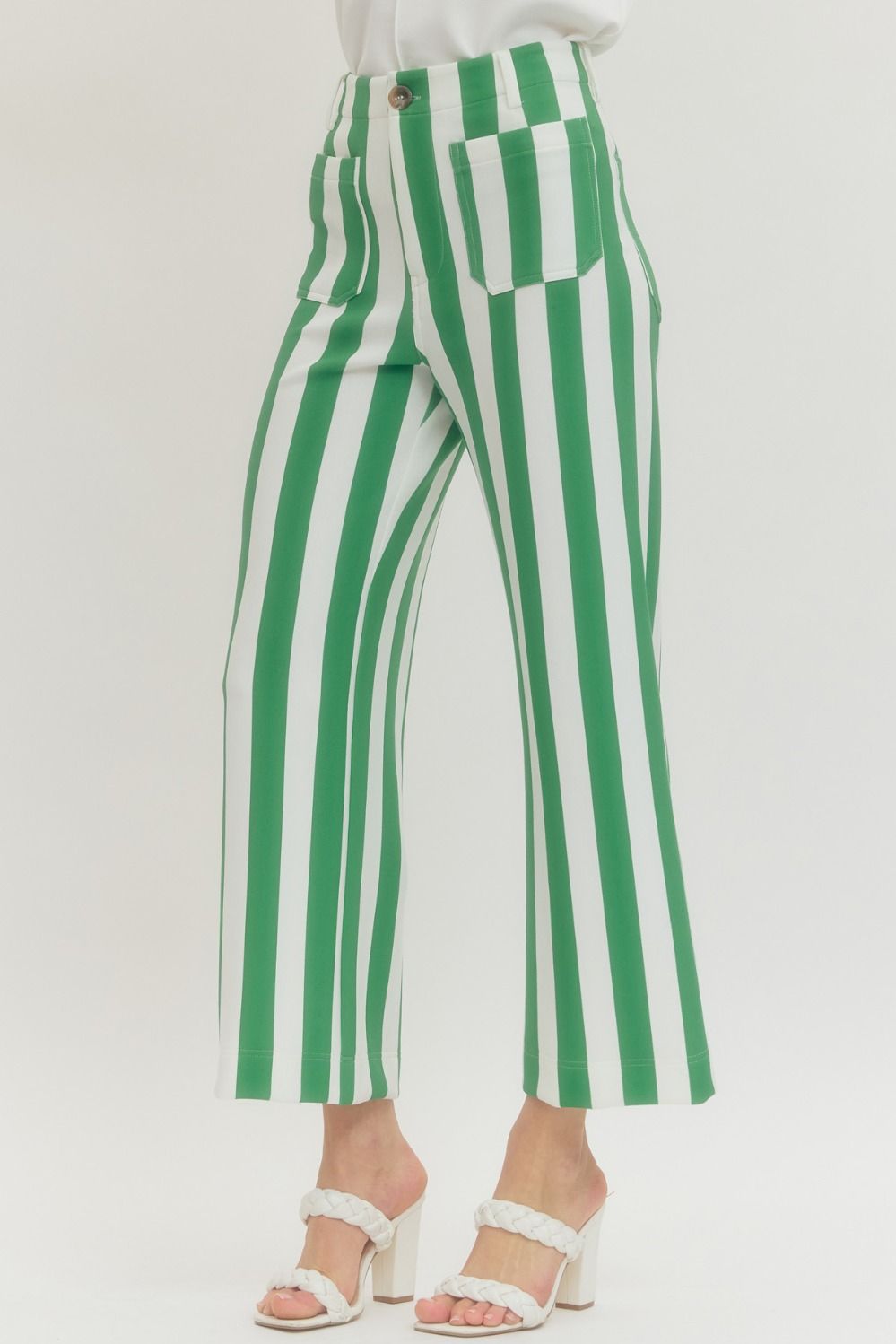 Green Stripe Bottoms