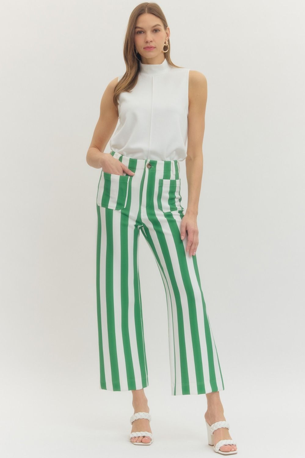 Green Stripe Bottoms