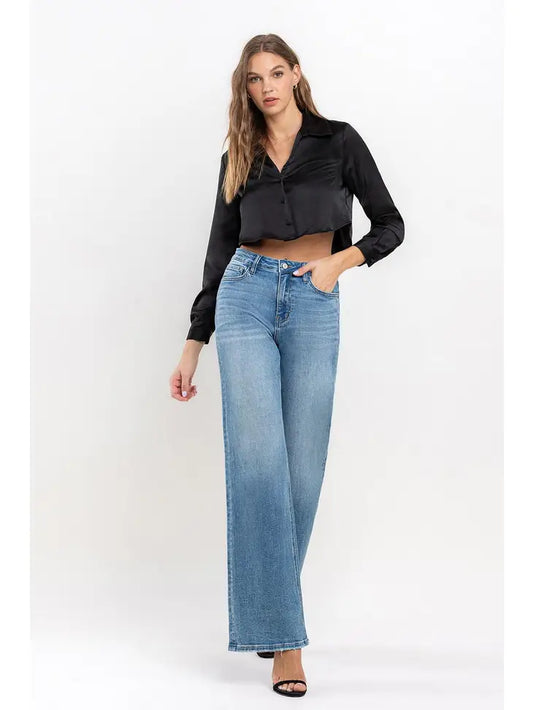 Vervet High Rise Wide Leg Jeans