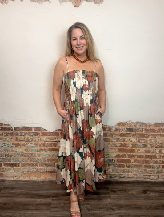 Alani Floral Midi Dress
