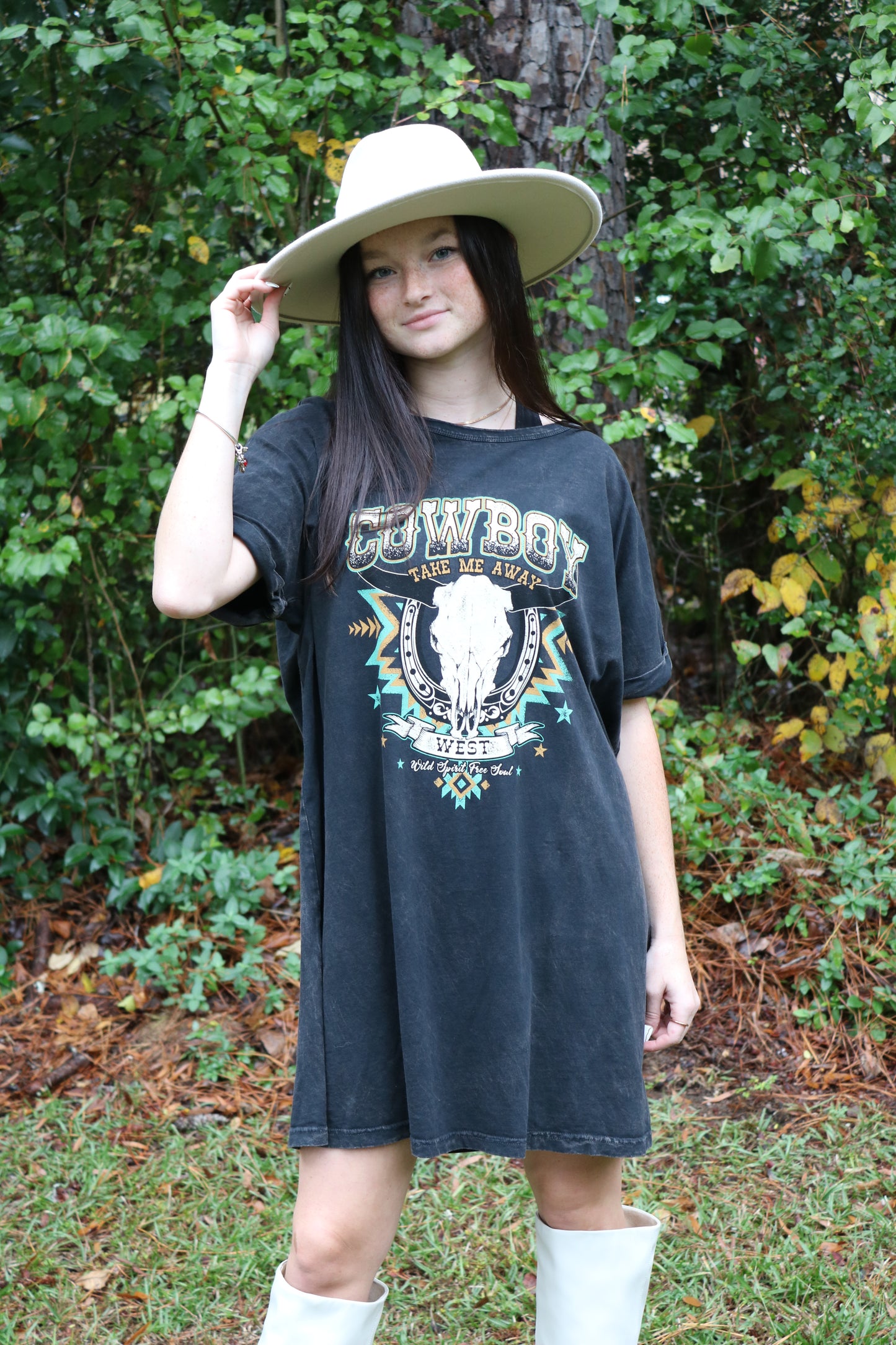 Cowboy Take Me Away T-Shirt Dress
