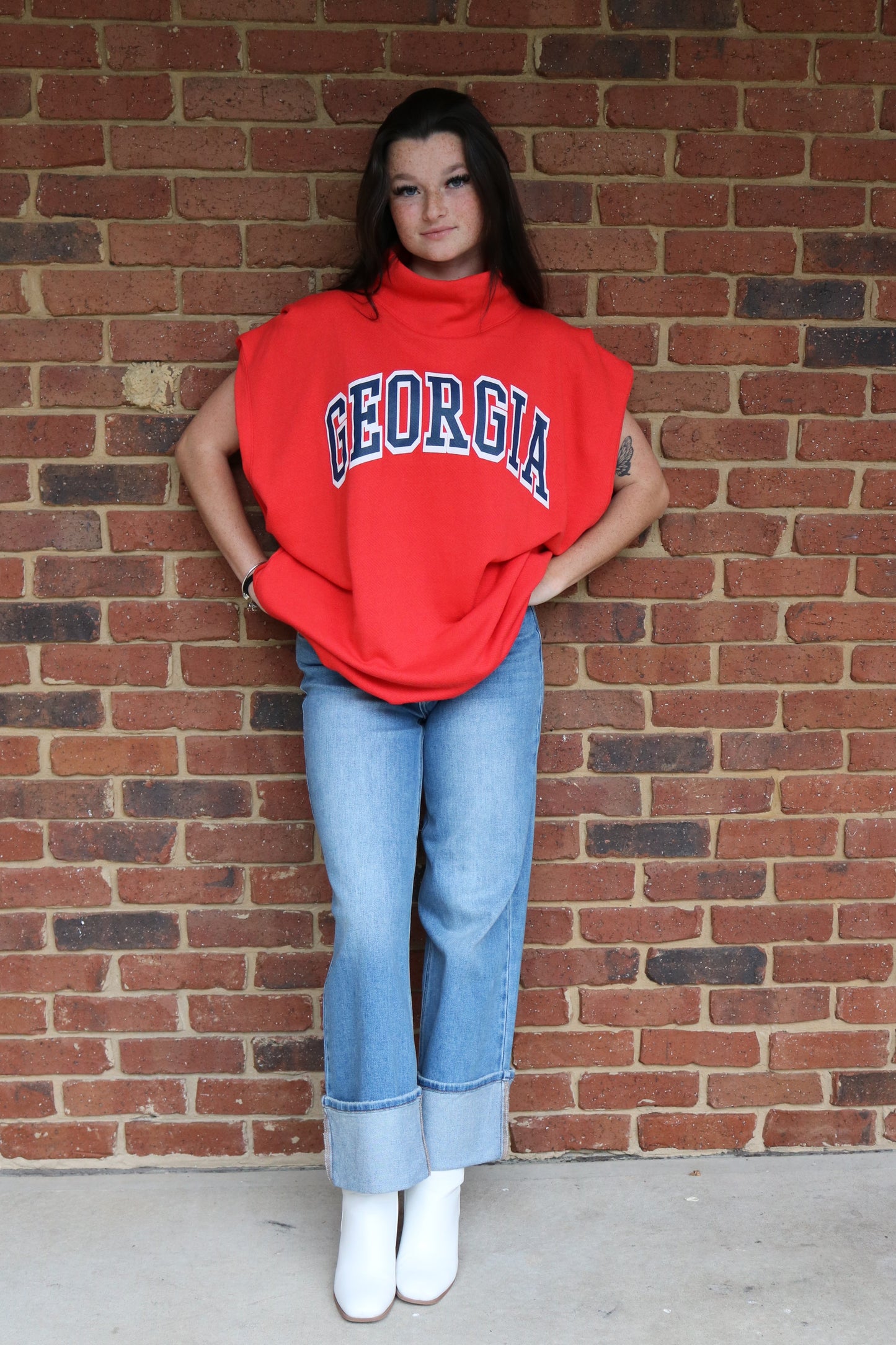 Ga Muscle Top (Blue Lettering)