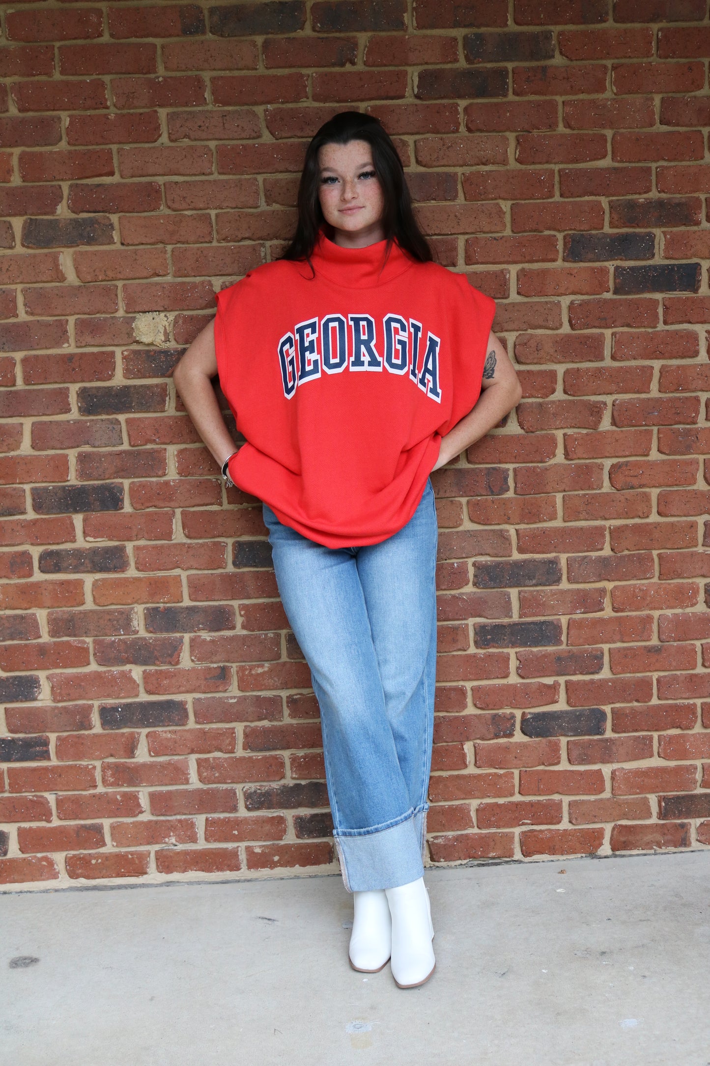 Ga Muscle Top (Blue Lettering)