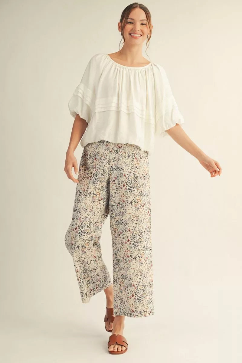 White Half Sleeve Top