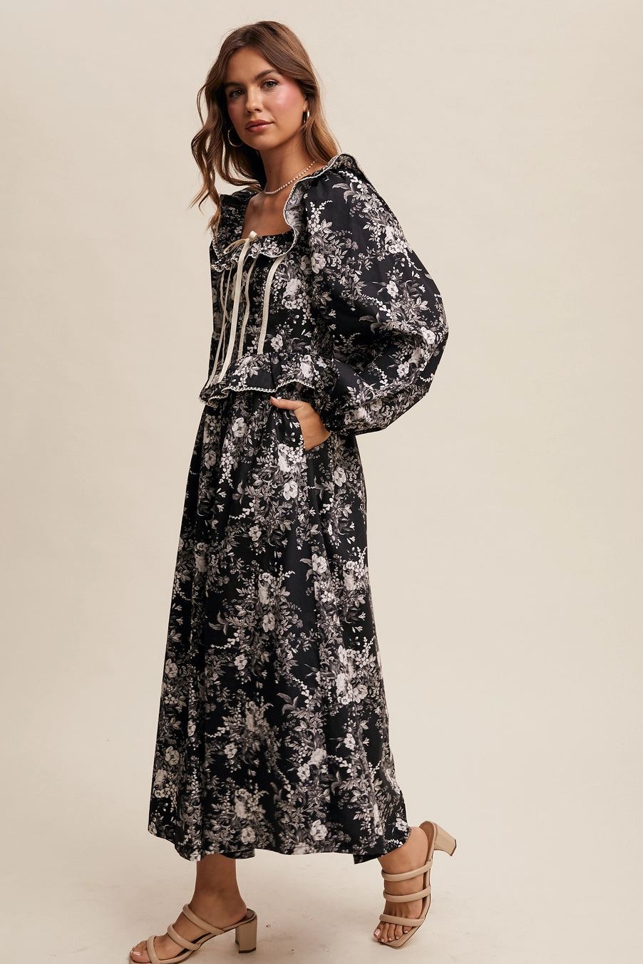 Floral Corset Maxi Dress