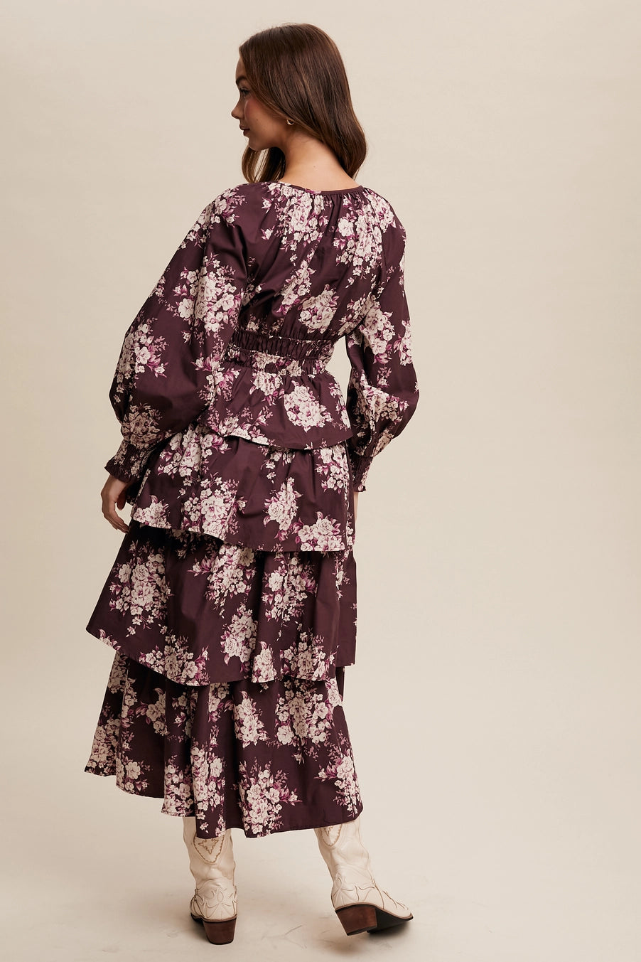 Floral Tiered Maxi Dress