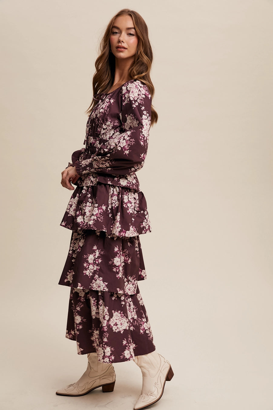 Floral Tiered Maxi Dress