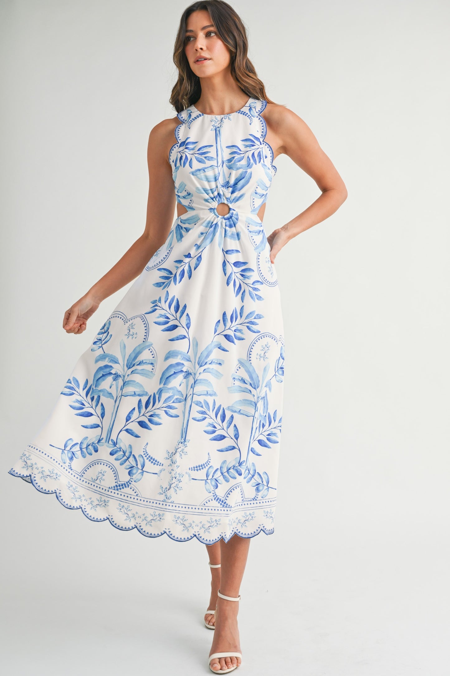 Scalloped Dreams Midi Dress