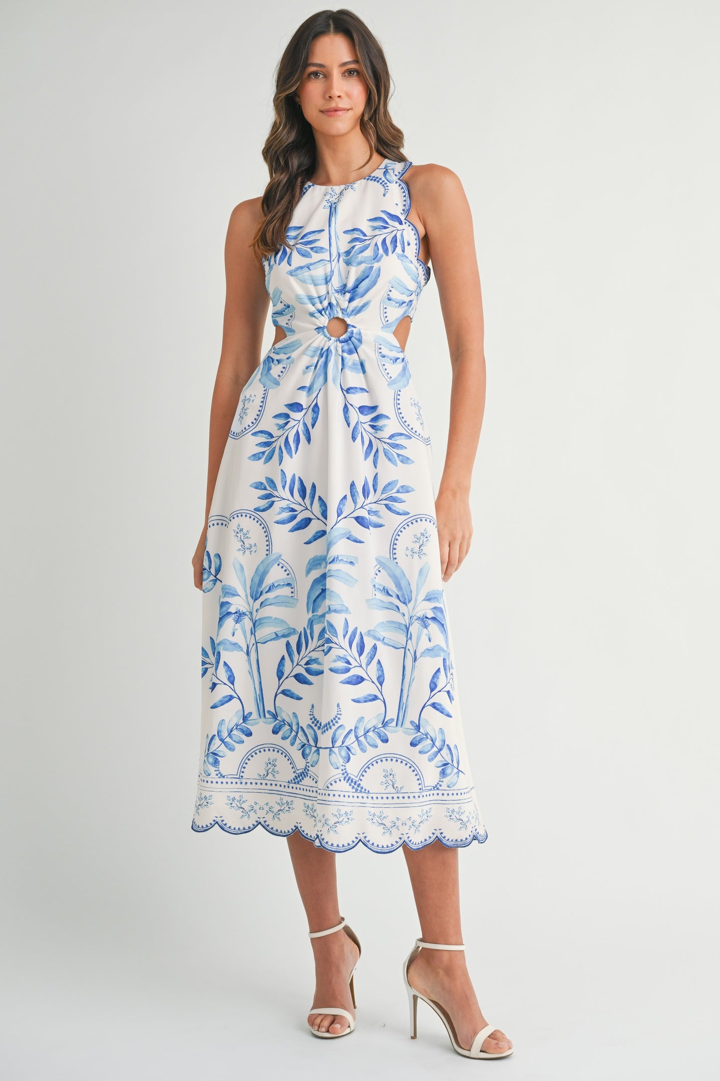 Scalloped Dreams Midi Dress
