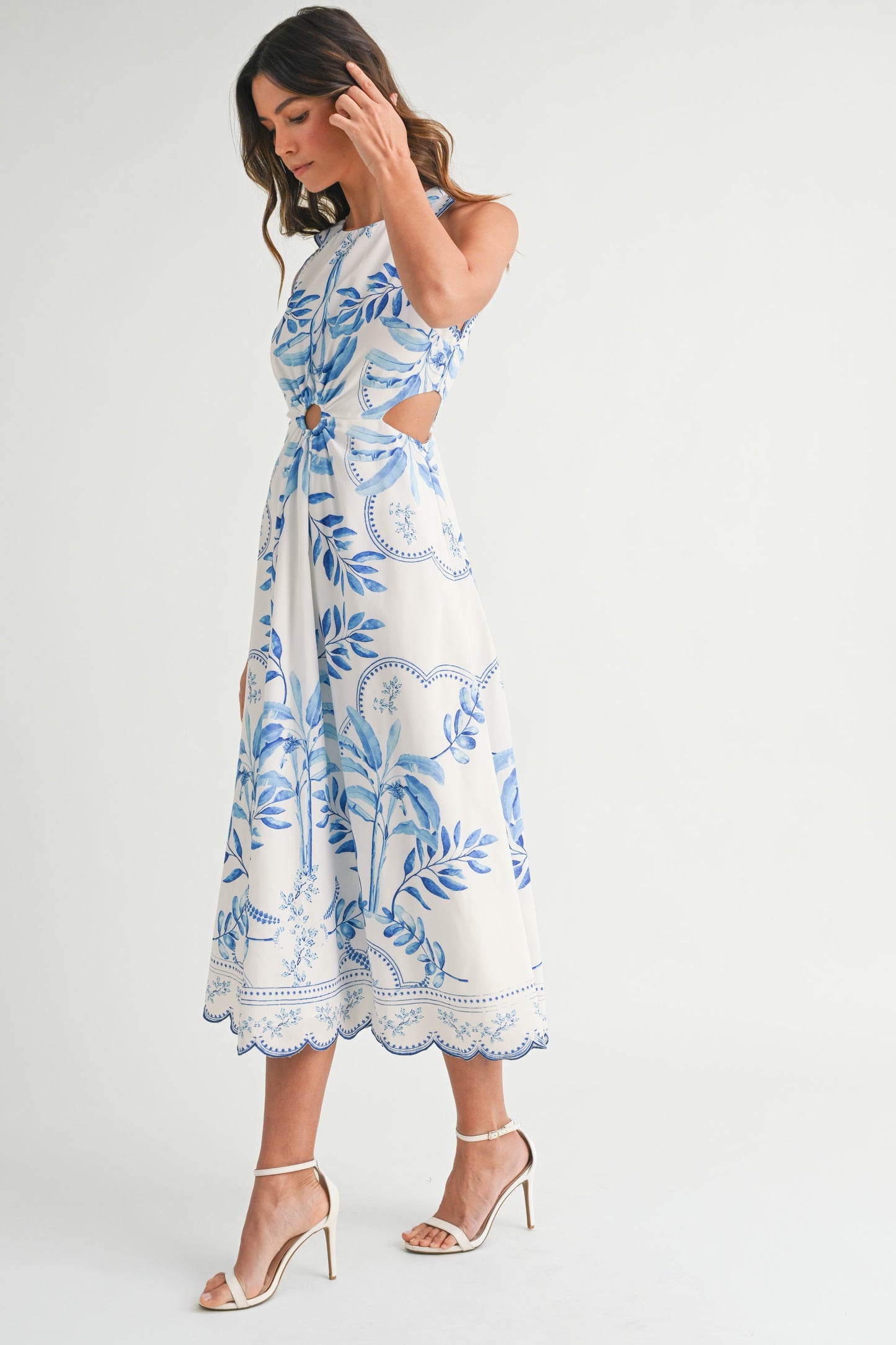 Scalloped Dreams Midi Dress