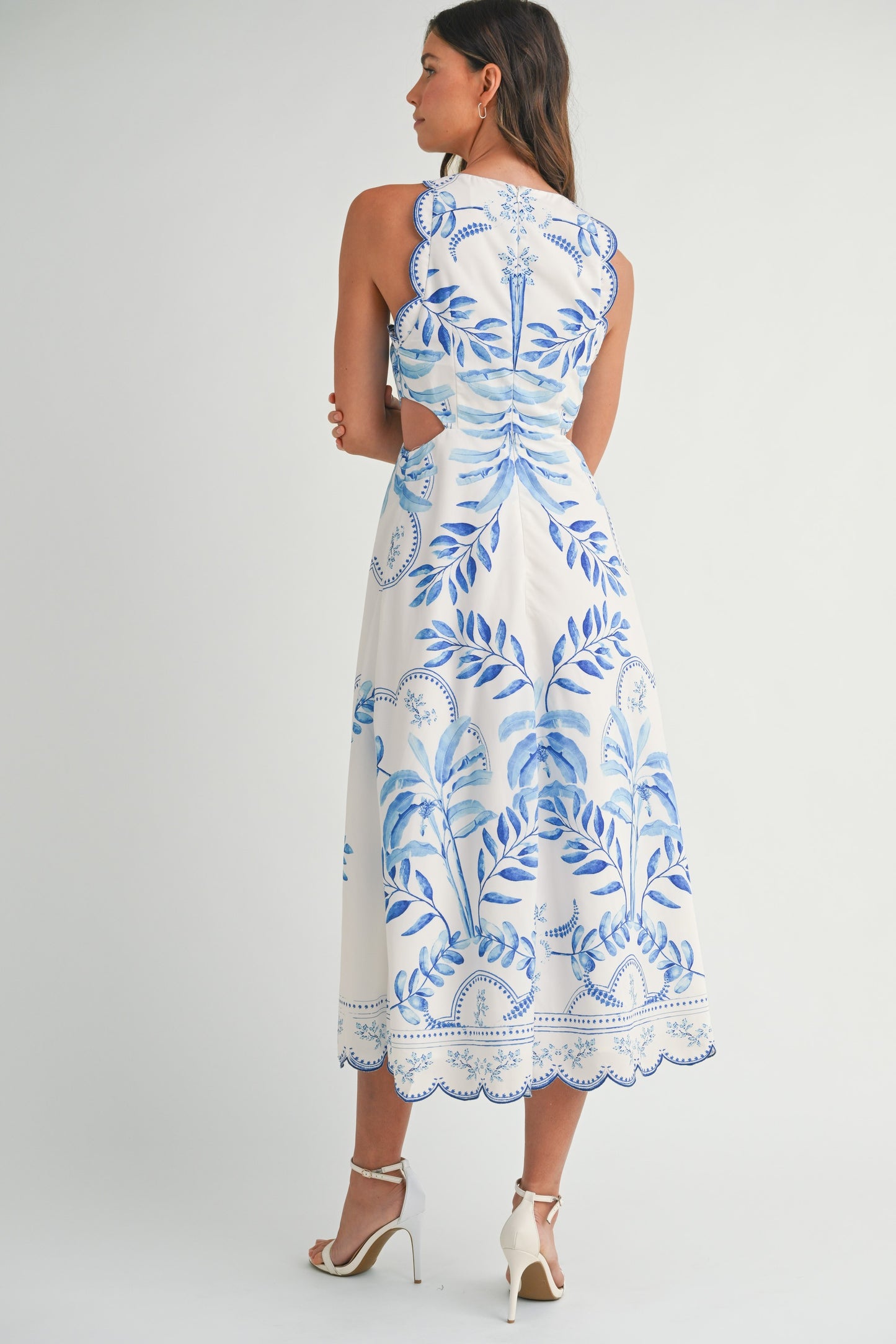 Scalloped Dreams Midi Dress
