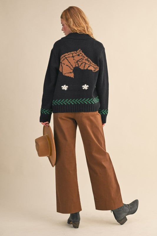 Chestnut Whip Stitch Pant