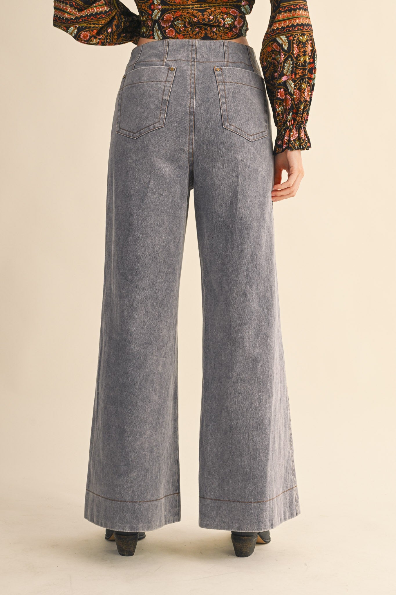 Braided Pocket High Waisted Pant