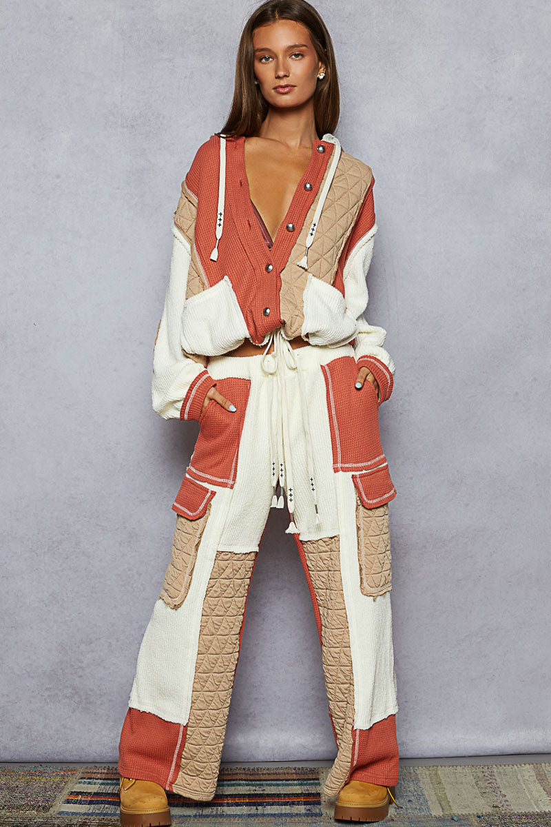 Quilted Contrast Bottoms