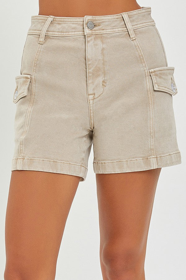 Risen Khaki Cargo Shorts