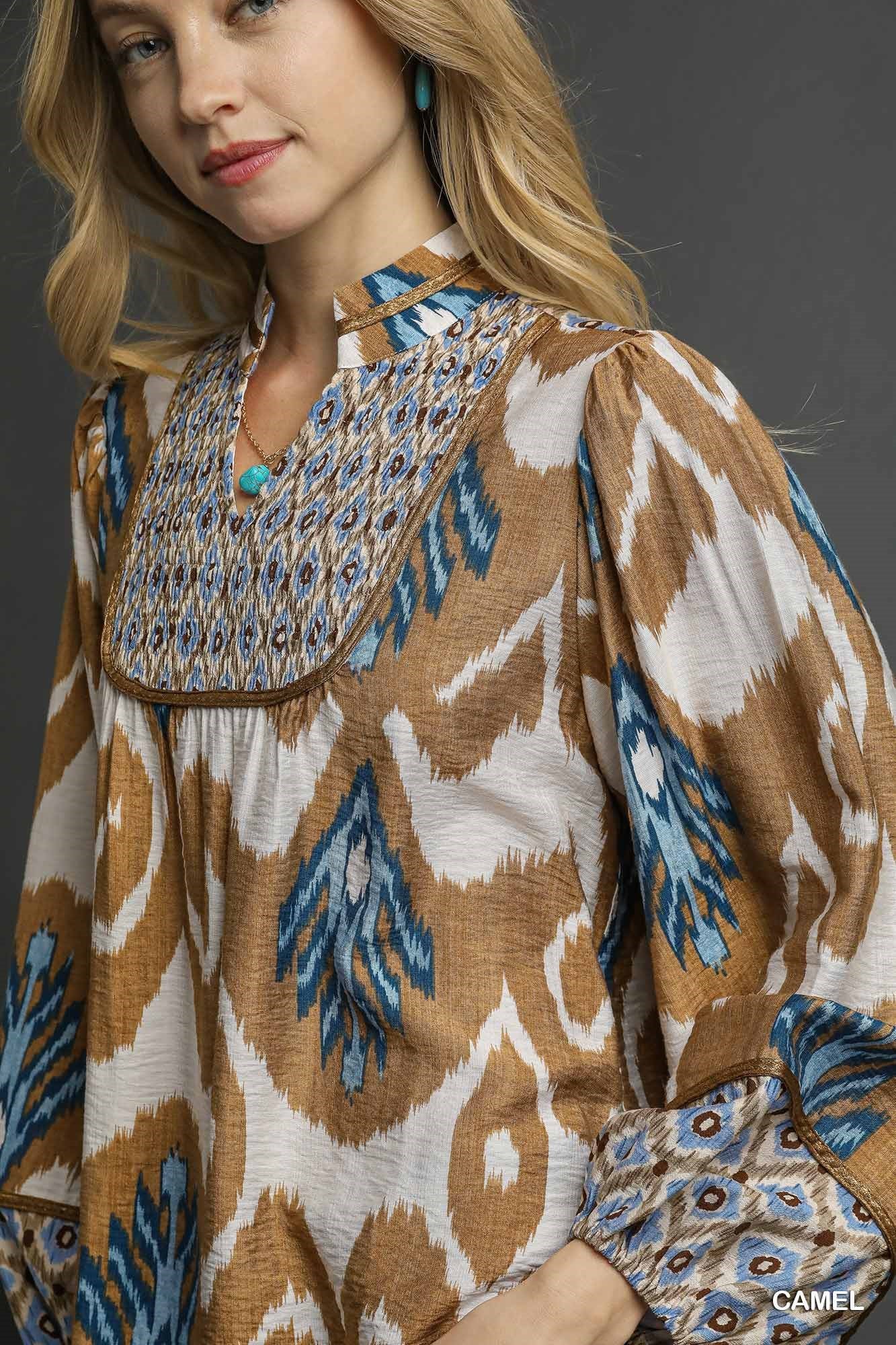 Inka Printed Boho Top